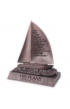 LCP20158 - Sculpture Moments of Faith Small Bronze Sailboat His Plans - - 1 