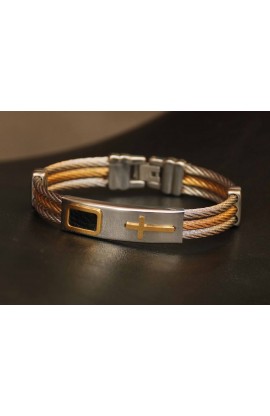 SC0081 - CROSS BANGLE CABLE CHAIN - - 1 