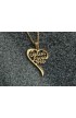 SC0063 - JESUS LOVES ME HEART NECKLACE GOLD PLATED - - 1 