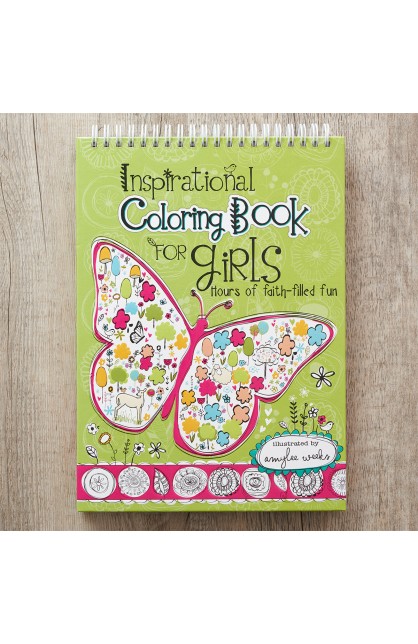 KDS540 - Coloring Book Wirebound Inspirational for Girls - - 1 