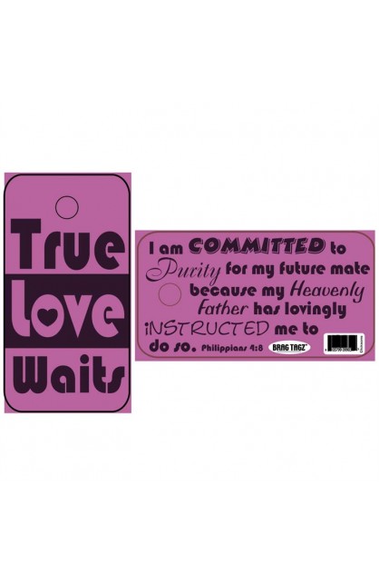 BT-34 - TRUE LOVE WAITS NOVELTY PLASTIC - - 1 