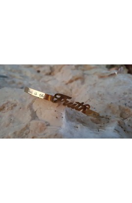 SC0091 - TRUTH GOLD PLATED BANGLE - - 1 