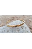 SC0121 - LOVE ARABIC THIN BANGLE GOLD PLATED - محبة - - 1 