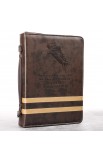 BBM307 - "Isaiah 40:31" Bible Cover in Brown (Medium) - - 4 