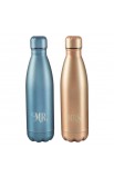 FLS015 - SS Water Bottle Set 2pc Mr and Mrs - - 1 